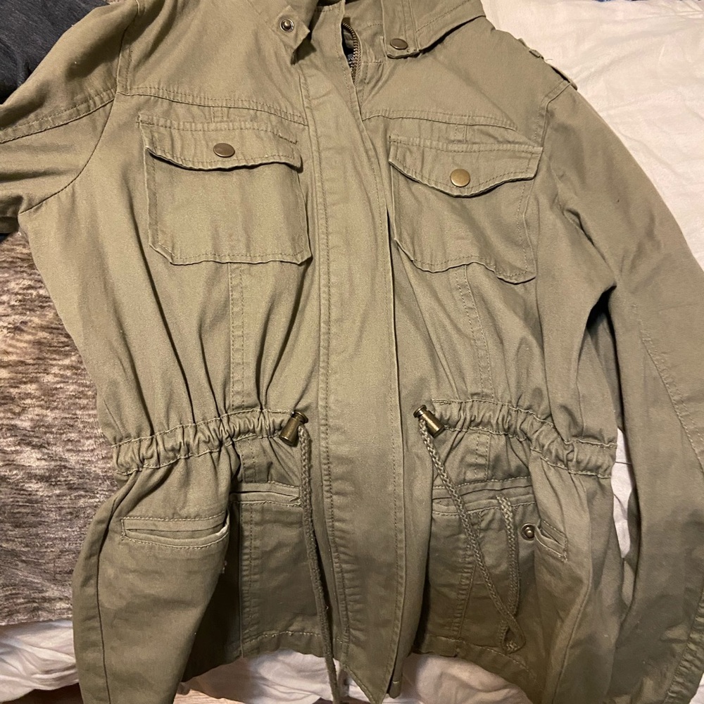 army green jacket